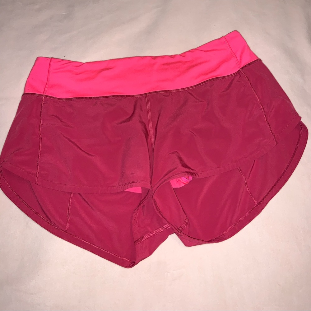 Basically brand new pink lulu speed up shorts